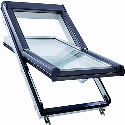 Окно R45 K200 с термоблоком, 94х140 см, из ПВХ (однокамерное, среднеповоротное), Roto