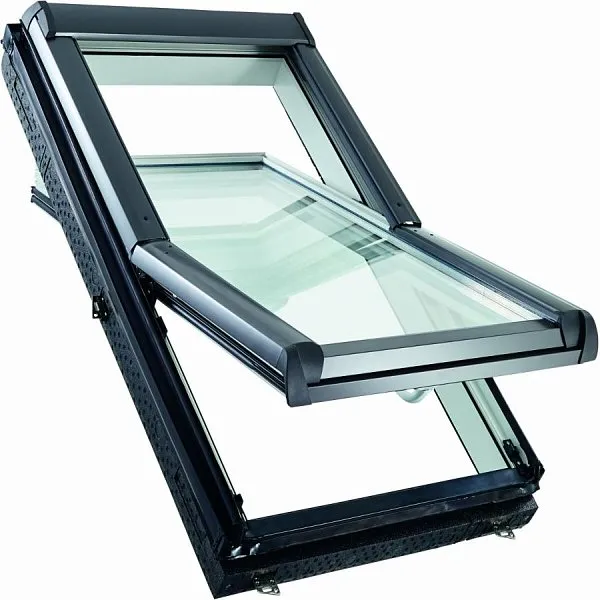 Окно R45 K200 с термоблоком, 94х140 см, из ПВХ (однокамерное, среднеповоротное), Roto, изобр. 10