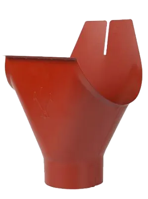 Воронка желоба, сталь RR 29, d-150 мм, красный, Aquasystem