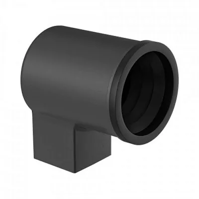 Переходник STAL2, 125/80 мм, цвет Графит, Galeco