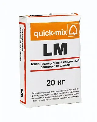 Теплоизоляционный кладочный раствор Leichtmauermörtel LM, Sievert