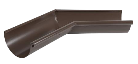Угол желоба внутренний 135 гр, сталь, d-125 мм, коричневый,  Aquasystemem, изобр. 1