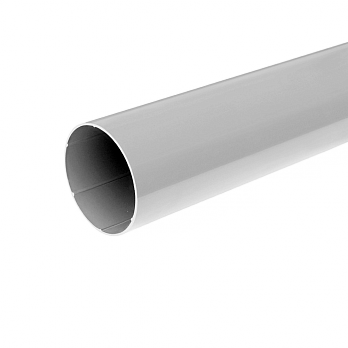 Труба водосточная, пвх, L-3 м, d-63 мм, белый, BRYZA