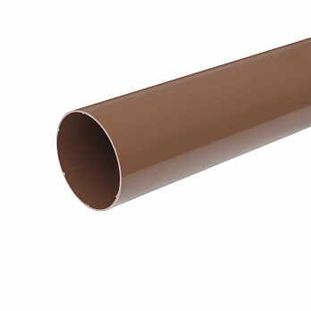 Труба водосточная, пвх, L-3 м, d-63 мм, коричневый, BRYZA